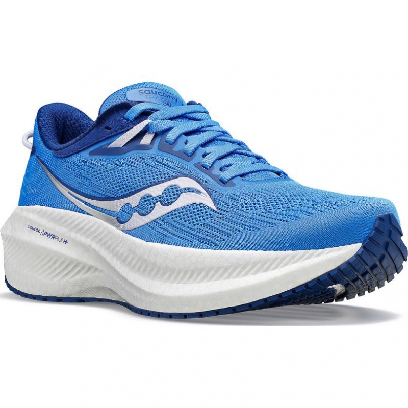 Blue Women's Saucony Triumph 21 Running Shoes | AUS-GQNOD