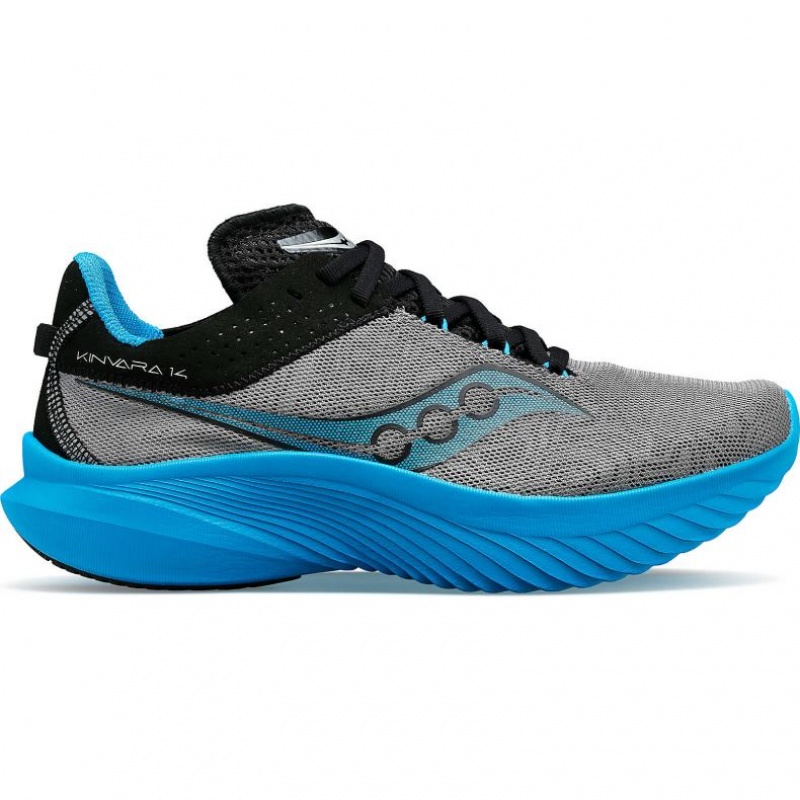 Blue / Grey Men\'s Saucony Kinvara 14 Running Shoes | AUS-RGZLJ