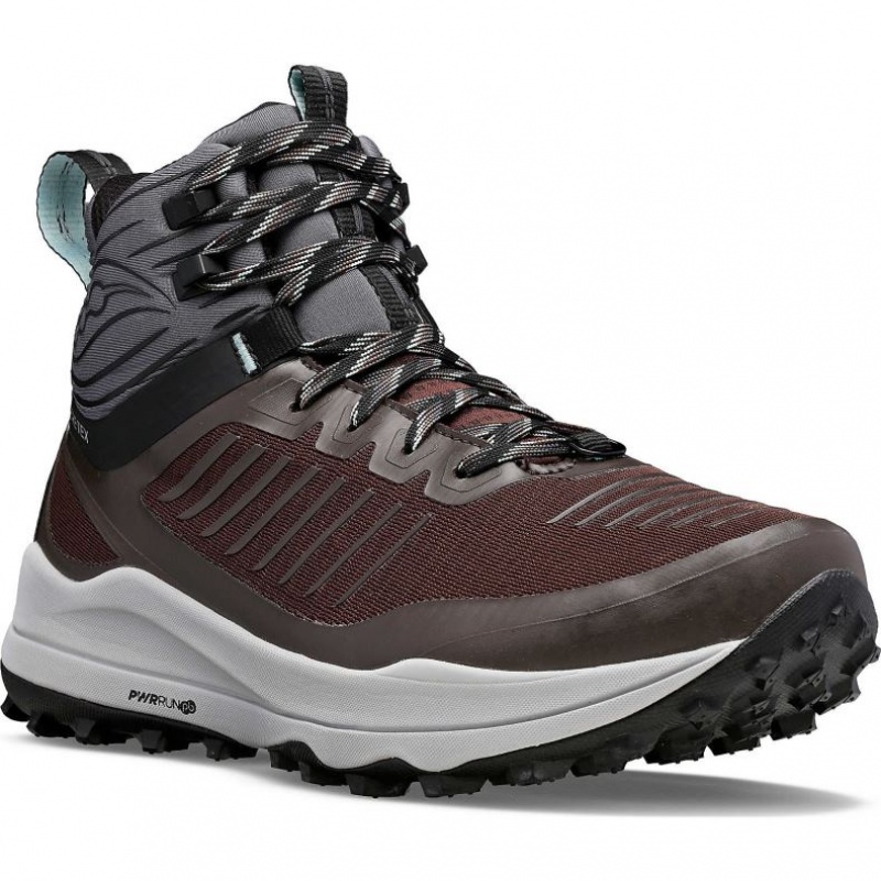 Brown Men's Saucony Ultra Ridge GTX Trail Running Shoes | AUSTRALIA-FRUQS