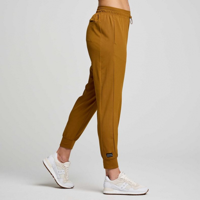 Brown Women's Saucony Boston Woven Jogger | AUSTRALIA-YDPGN