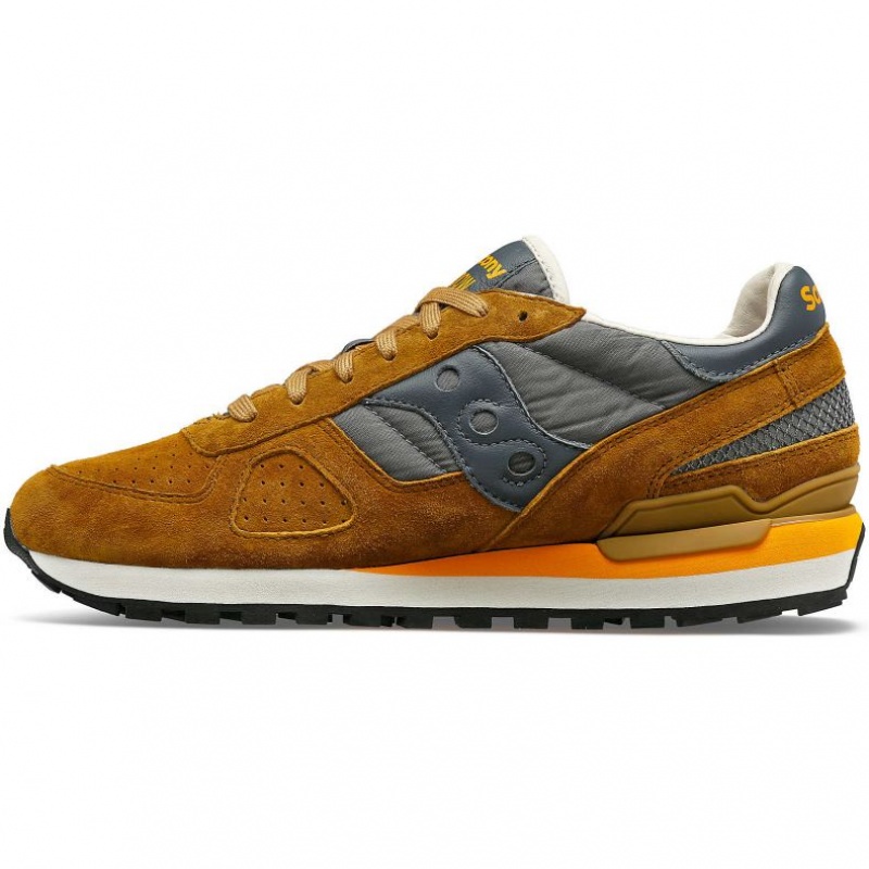 Brown / Grey Men's Saucony Shadow Original Premium Trainer | AUS-SEHDL