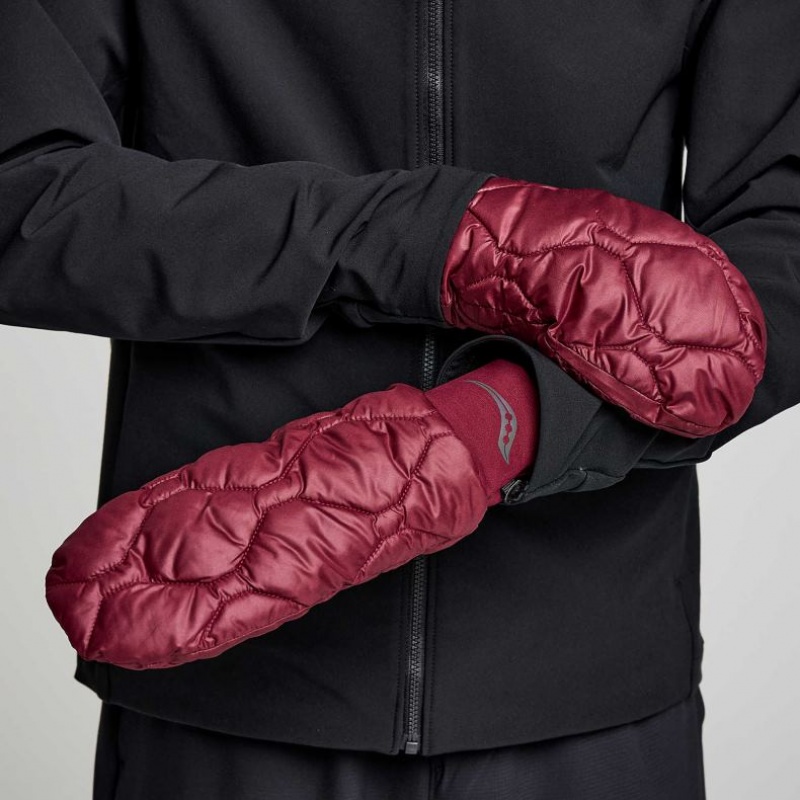 Burgundy Men\'s Saucony Oysterpuff Mitt | AUS-UMEJB