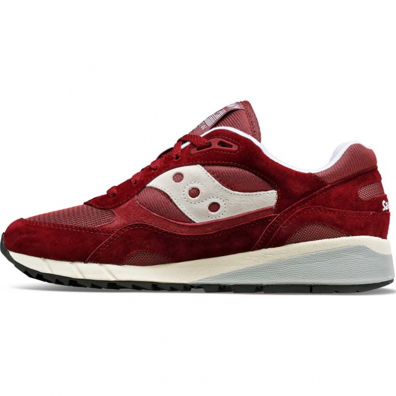 Burgundy Men's Saucony Shadow 6000 Trainer | AUS-LPFNS