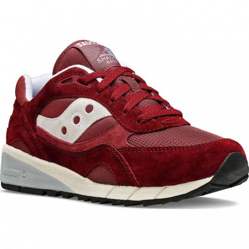 Burgundy Men's Saucony Shadow 6000 Trainer | AUS-LPFNS