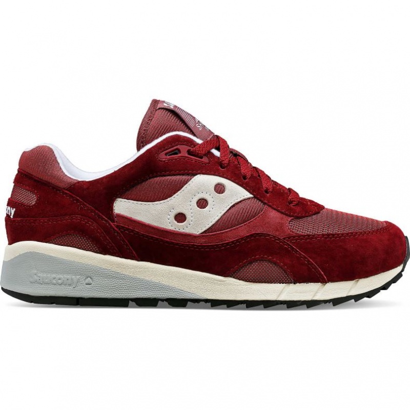 Burgundy Men\'s Saucony Shadow 6000 Trainer | AUS-LPFNS