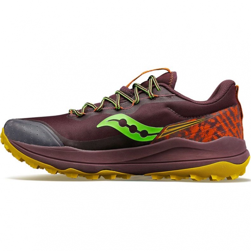 Burgundy Men's Saucony Xodus Ultra 2 Trail Running Shoes | AUS-BNDVP