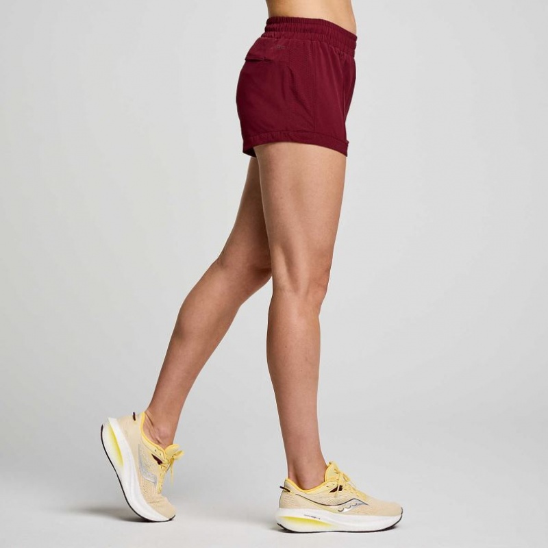 Burgundy Women's Saucony Outpace 3