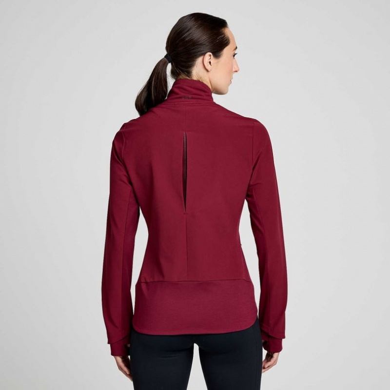 Burgundy Women's Saucony Triumph Jacket | AUSTRALIA-WOJTX