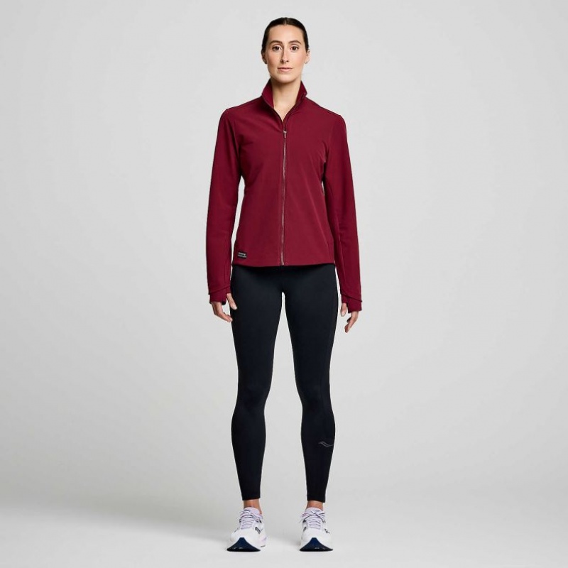 Burgundy Women's Saucony Triumph Jacket | AUSTRALIA-WOJTX