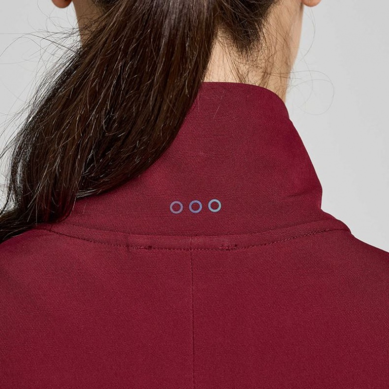 Burgundy Women's Saucony Triumph Jacket | AUSTRALIA-WOJTX