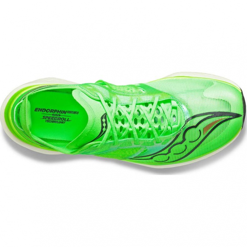 Green Men's Saucony Endorphin Elite Running Shoes | AUSTRALIA-YVFNK