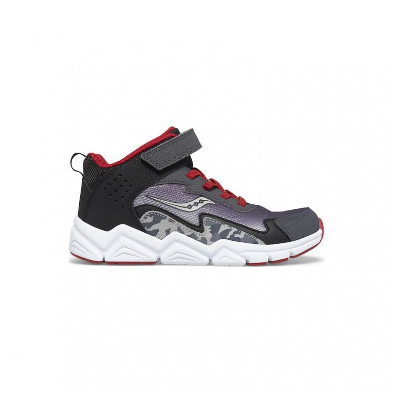 Grey Big Kids\' Saucony Flash Mid A/C Sneaker | AUSTRALIA-WTBYM