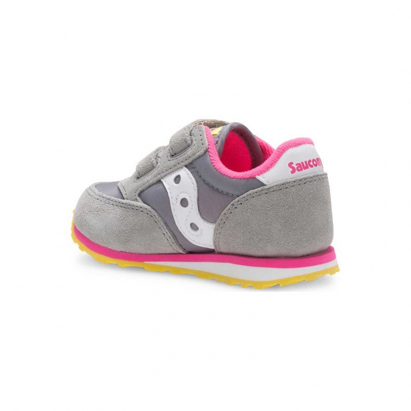 Grey Big Kids' Saucony Jazz Hook & Loop Sneaker | AUSTRALIA-OFJXZ