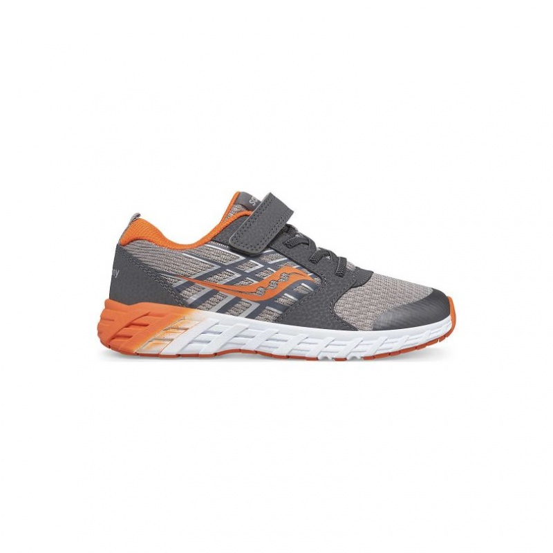 Grey Big Kids\' Saucony Wind 2.0 A/C Sneaker | AUS-CPFKY