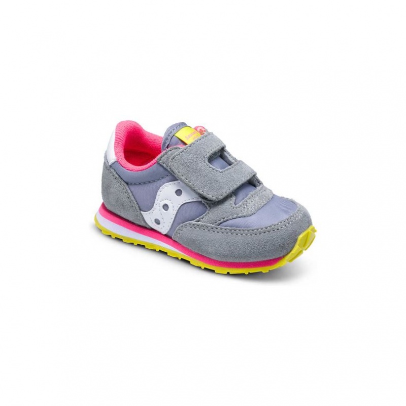 Grey Little Kids' Saucony Baby Jazz Hook & Loop Sneaker | AUSTRALIA-TLWJC