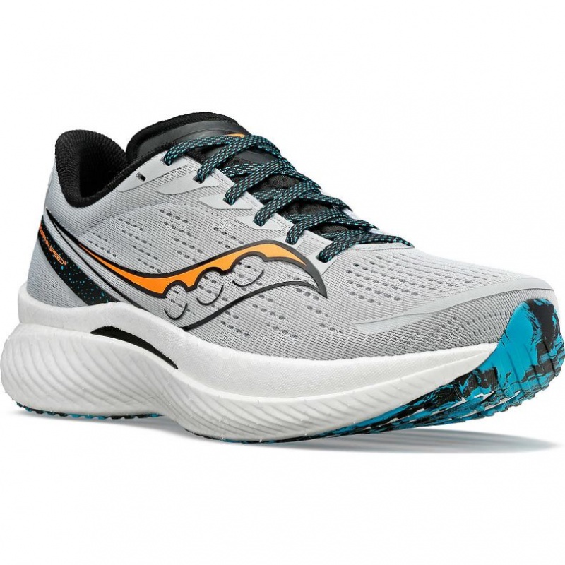 Grey Men's Saucony Endorphin Speed 3 Running Shoes | AUSTRALIA-ERBYF