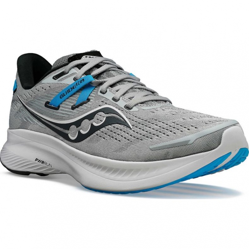 Grey Men's Saucony Guide 16 Running Shoes | AUS-WYQAV