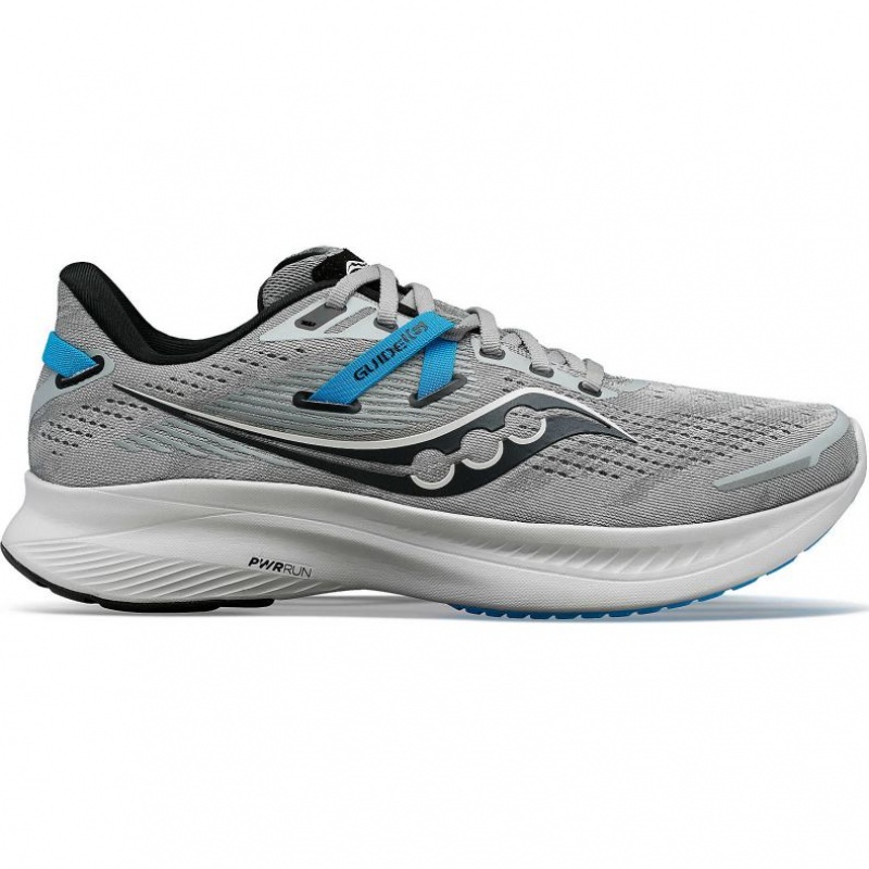 Grey Men\'s Saucony Guide 16 Running Shoes | AUS-WYQAV