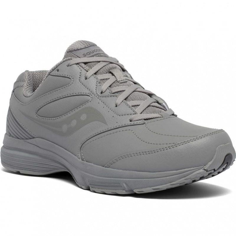 Grey Men's Saucony Integrity Walker 3 Wide Running Shoes | AUS-DVHTZ