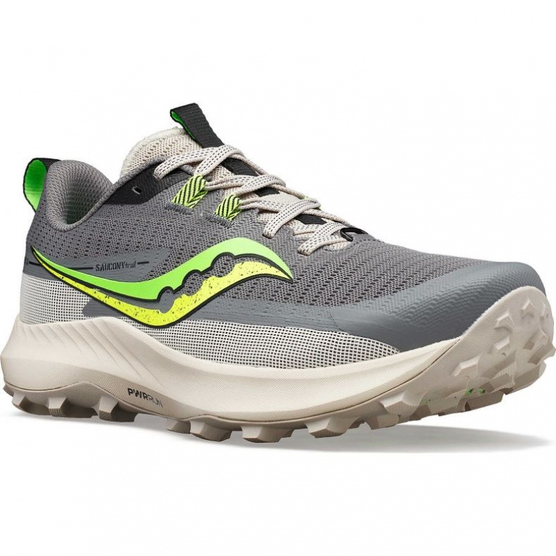 Grey Men's Saucony Peregrine 13 Trail Running Shoes | AUSTRALIA-JMZAX