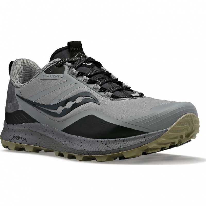 Grey Men's Saucony Peregrine ICE+ 3 Trail Running Shoes | AUS-AWZRI