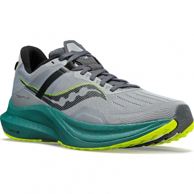 Grey Men's Saucony Tempus Running Shoes | AUS-SCFPX