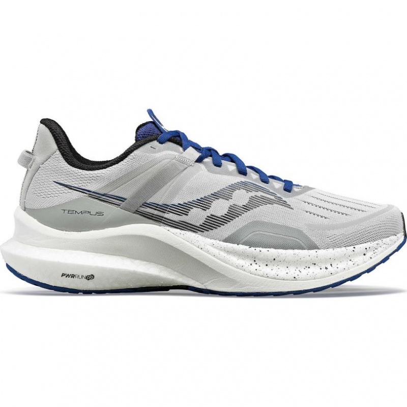 Grey Men\'s Saucony Tempus Running Shoes | AUS-WLRBZ