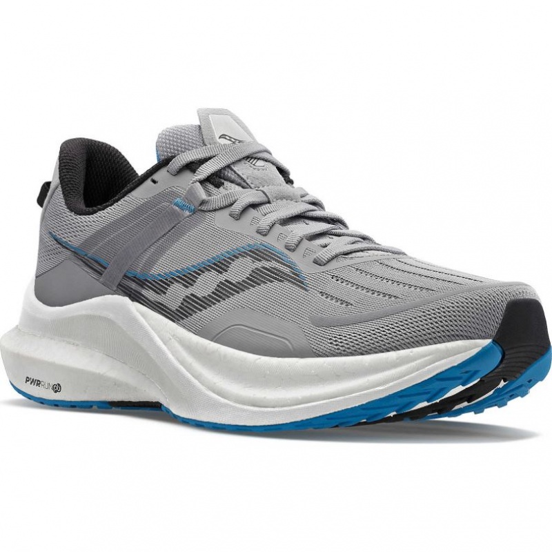 Grey Men's Saucony Tempus Wide Running Shoes | AUSTRALIA-SRKAO