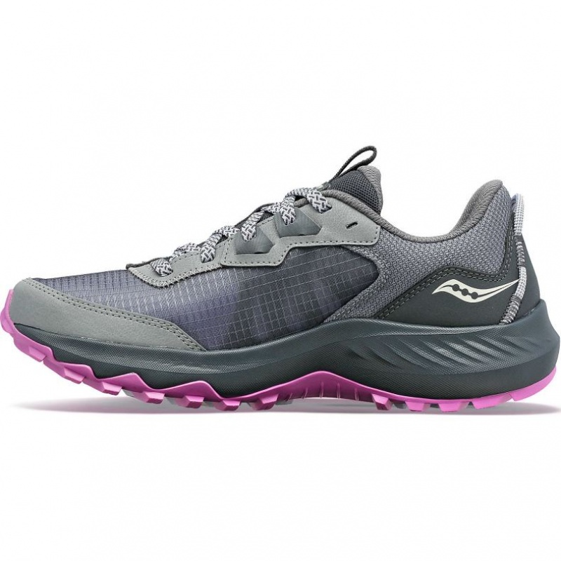 Grey Women's Saucony Aura TR Trail Running Shoes | AUS-RBJFG