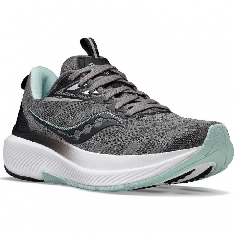 Grey Women's Saucony Echelon 9 Running Shoes | AUSTRALIA-DUSRW