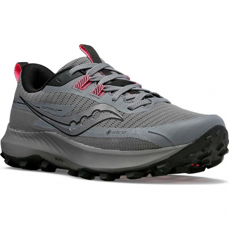 Grey Women's Saucony Peregrine 13 GTX Trail Running Shoes | AUSTRALIA-EOZUQ