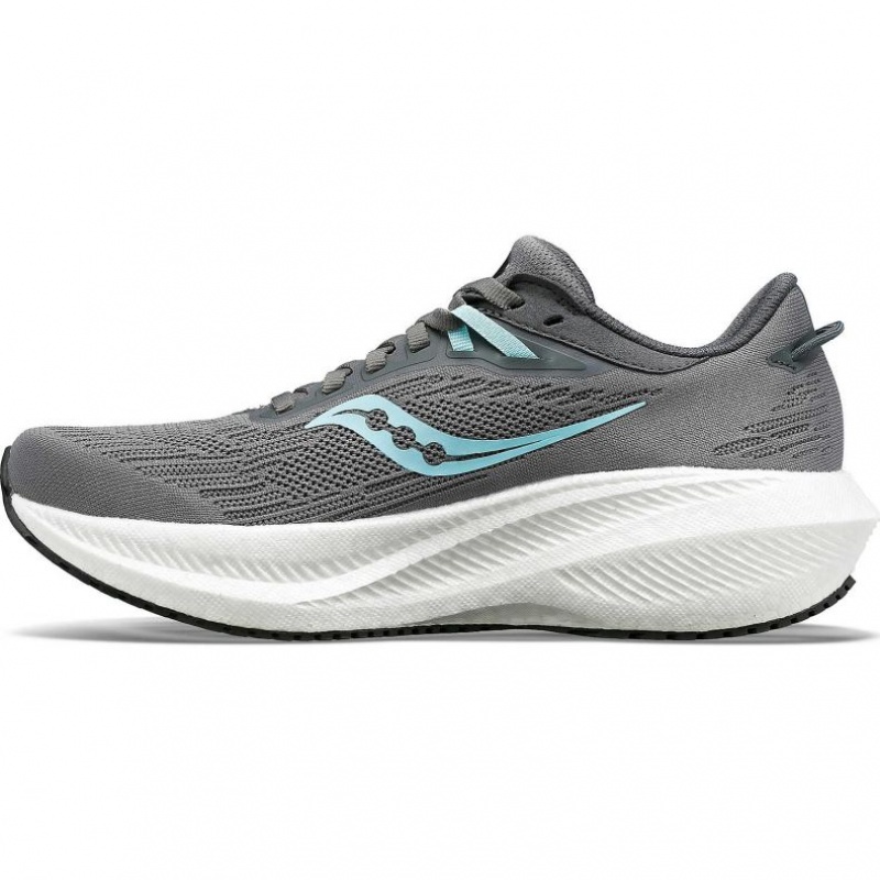 Grey Women's Saucony Triumph 21 Running Shoes | AUS-DALQZ