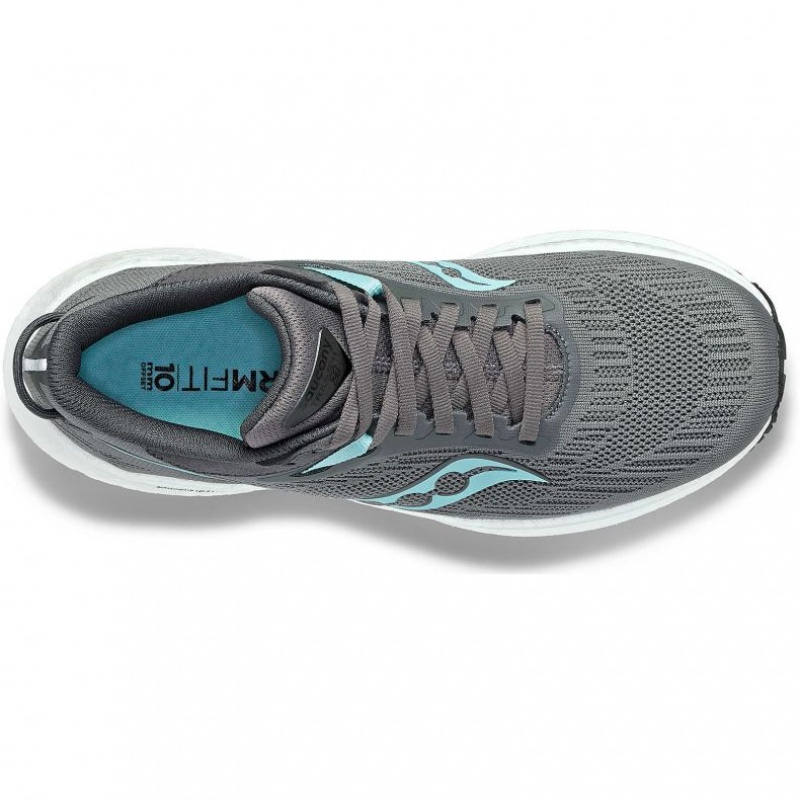 Grey Women's Saucony Triumph 21 Running Shoes | AUS-DALQZ