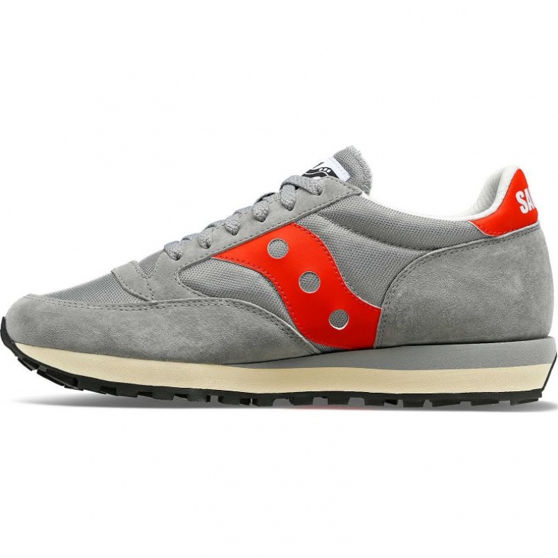 Grey / Red Men's Saucony Jazz 81 Trainer | AUS-LWNSX