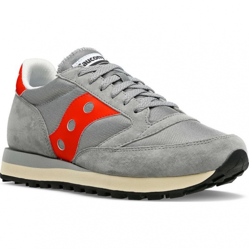 Grey / Red Men's Saucony Jazz 81 Trainer | AUS-LWNSX