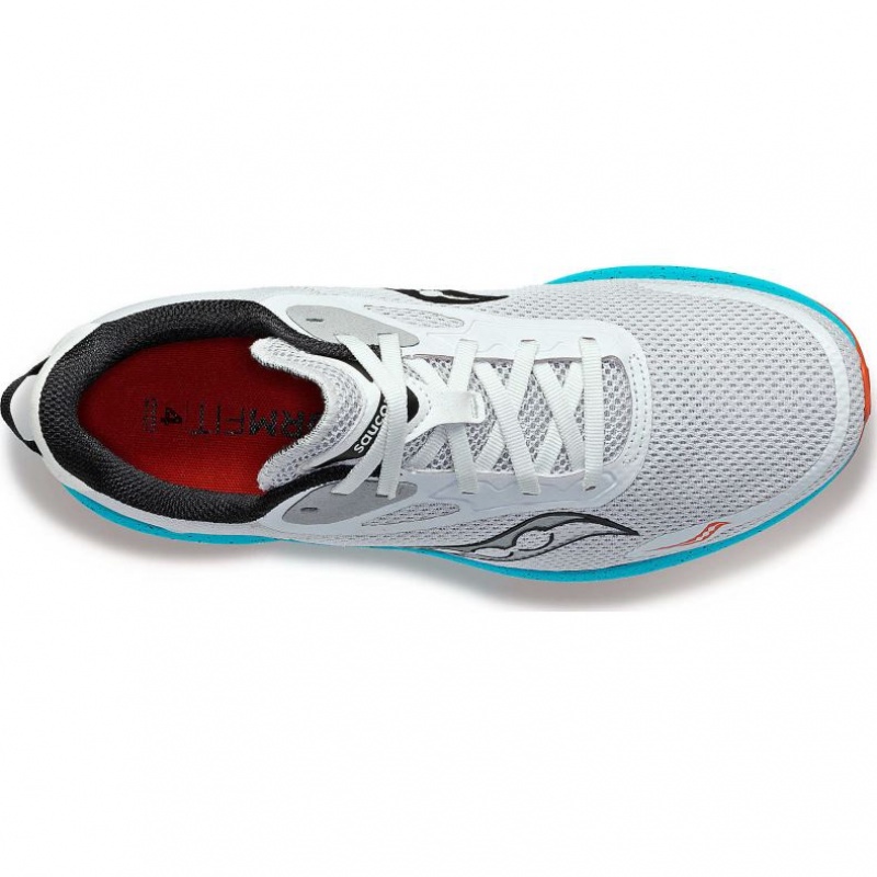 Grey / Turquoise Men's Saucony Axon 3 Running Shoes | AUS-FEDNH