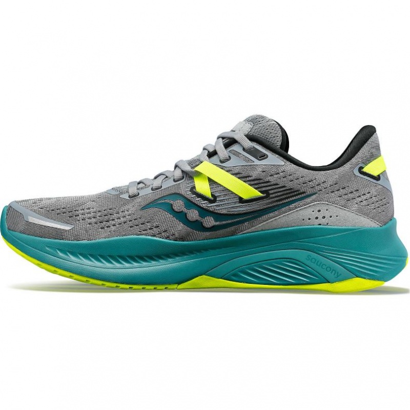 Grey / Turquoise Men's Saucony Guide 16 Running Shoes | AUSTRALIA-SXIJY