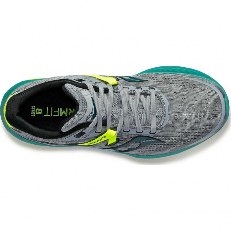 Grey / Turquoise Men's Saucony Guide 16 Wide Running Shoes | AUS-LYNKI