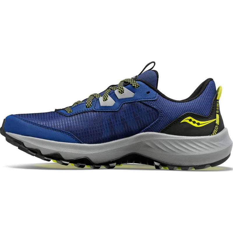 Indigo Men's Saucony Aura TR Wide Running Shoes | AUSTRALIA-ECBVW