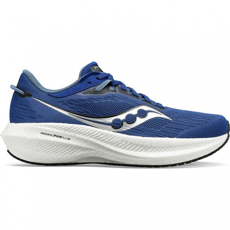 Indigo Men\'s Saucony Triumph 21 Running Shoes | AUS-MKGJL