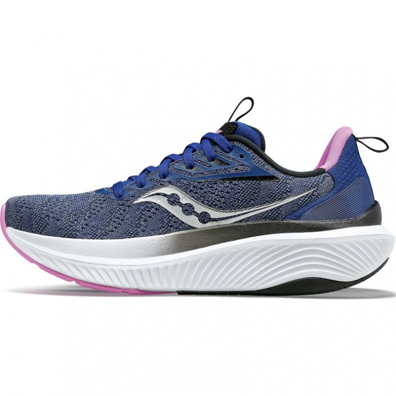 Indigo Women's Saucony Echelon 9 Wide Running Shoes | AUS-QCSWX