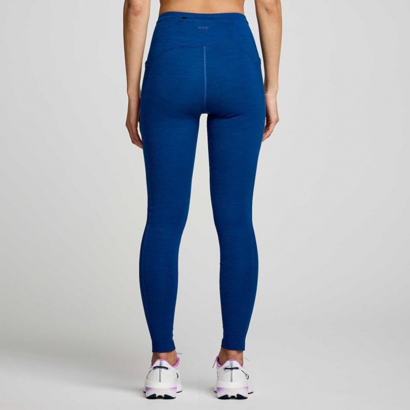 Indigo Women's Saucony Solstice Tight | AUS-IPSKO