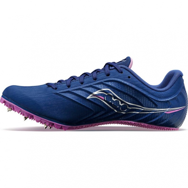 Indigo Women's Saucony Spitfire 5 Spikes | AUS-RTIWH