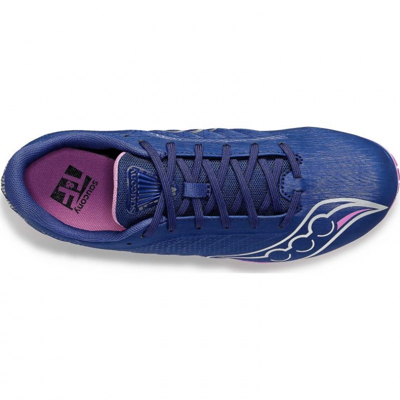 Indigo Women's Saucony Spitfire 5 Spikes | AUS-RTIWH