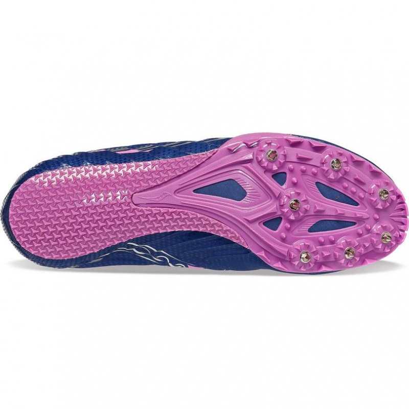 Indigo Women's Saucony Spitfire 5 Spikes | AUS-RTIWH