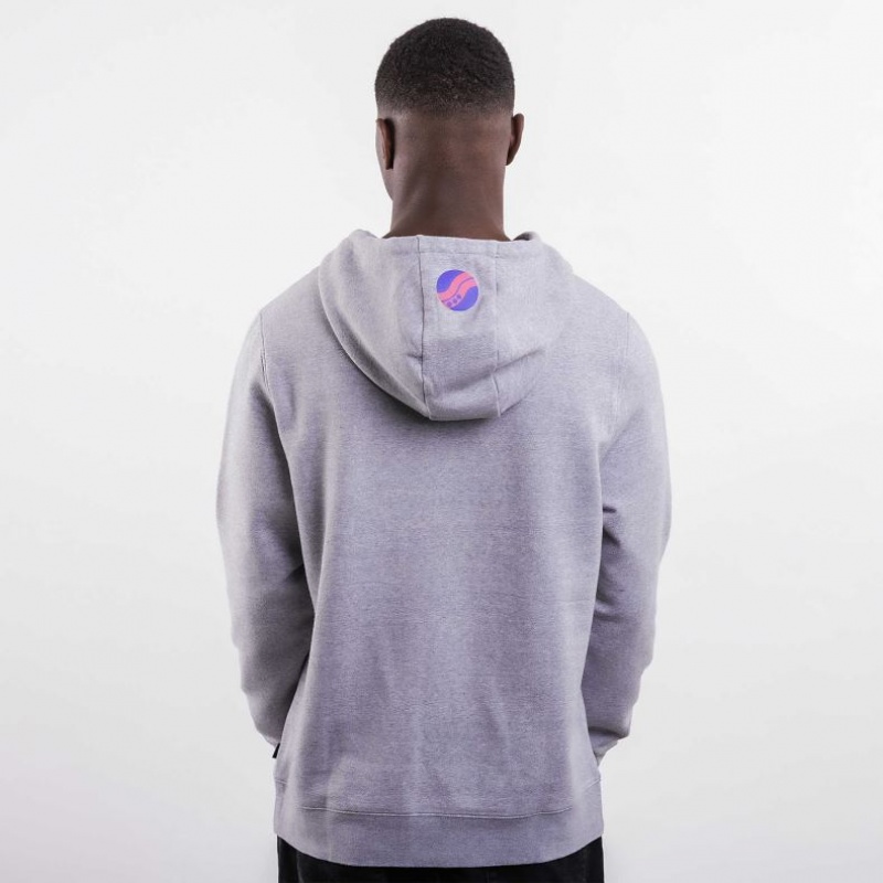 Light Grey Men's Saucony X Frank Cooke Rested Hoodie | AUS-TZEVR