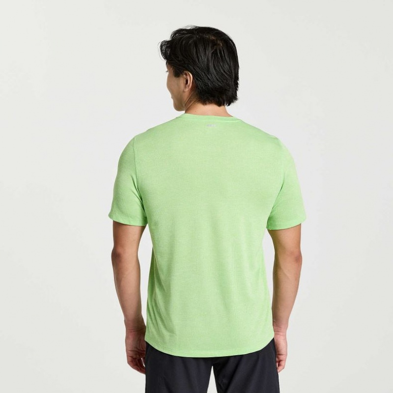 Mint Men's Saucony Stopwatch Short Sleeve T-Shirt | AUS-AWGTS