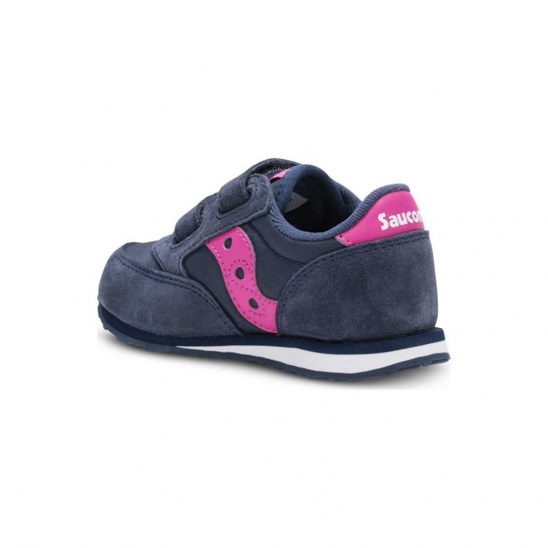 Navy Big Kids' Saucony Jazz Hook & Loop Sneaker | AUSTRALIA-AQPYM