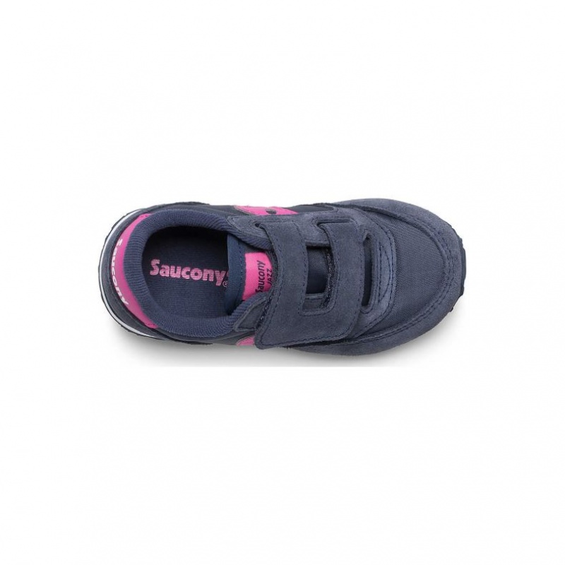 Navy Big Kids' Saucony Jazz Hook & Loop Sneaker | AUSTRALIA-AQPYM