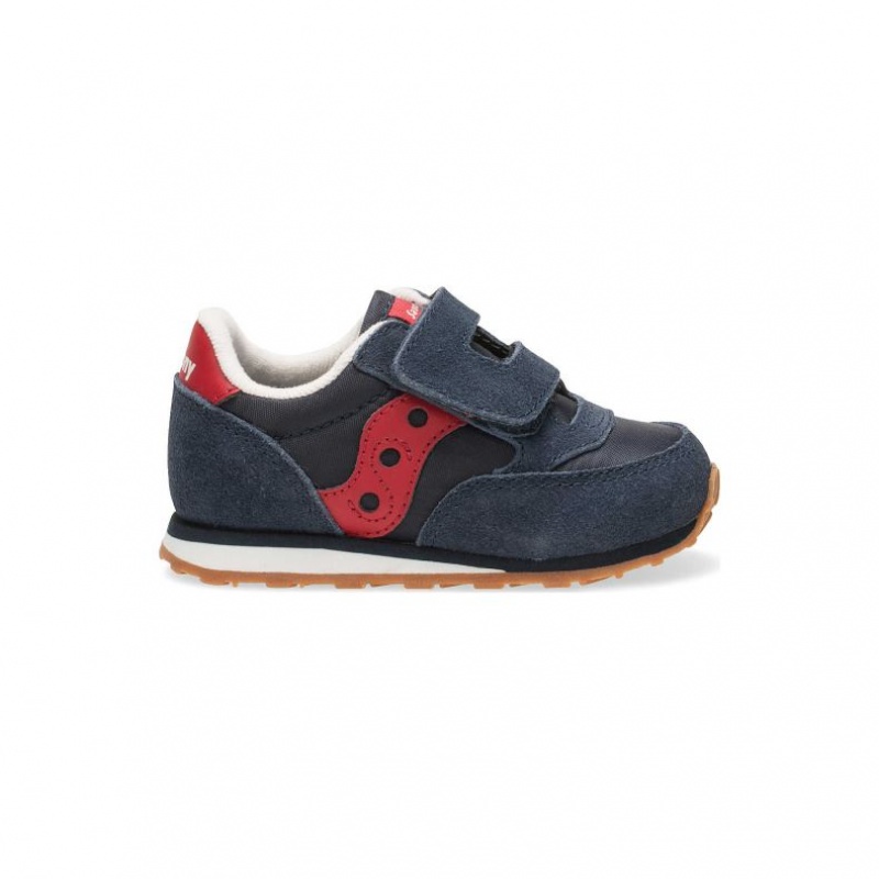 Navy Little Kids\' Saucony Baby Jazz Hook & Loop Sneaker | AUSTRALIA-WGFRS